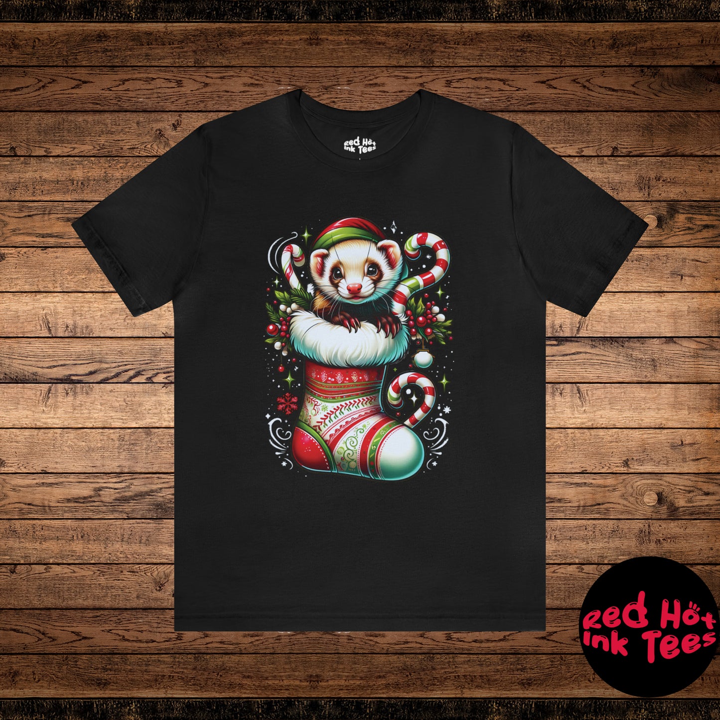 🎄 "Ferret Stocking Tee" 🐾