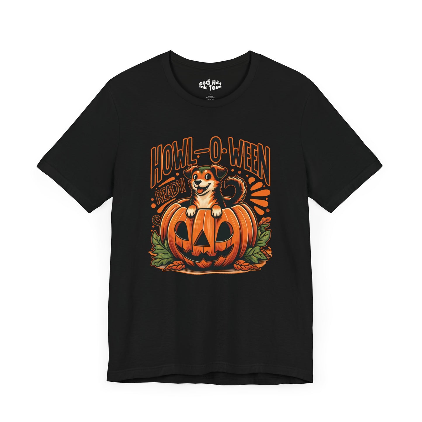 🐶🎃 "Howl-O-Ween Ready" Cute Halloween Dog and Pumpkin T-Shirt 🎃🐾