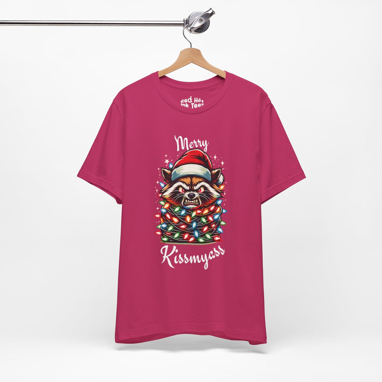 Merry Kissmyass Raccoon Tee