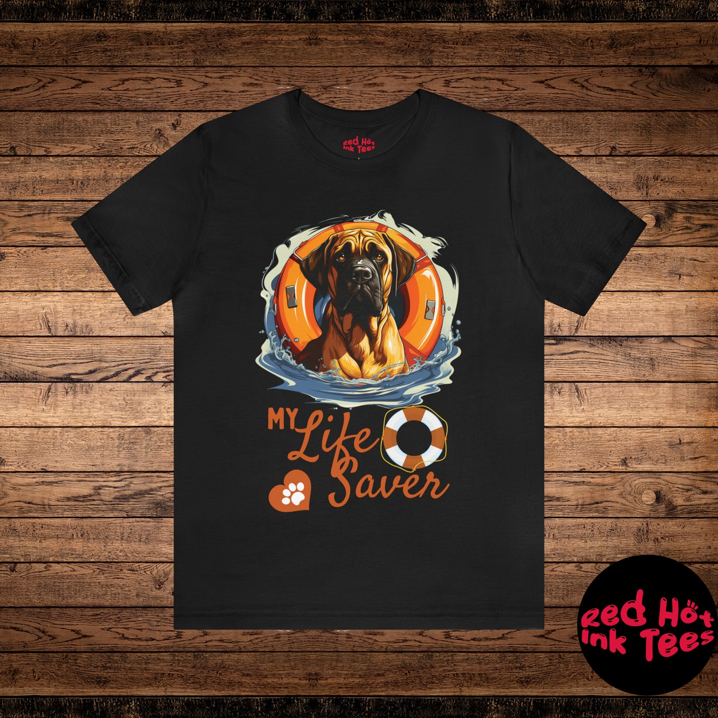 My Life Saver English Mastiff Dog Tee