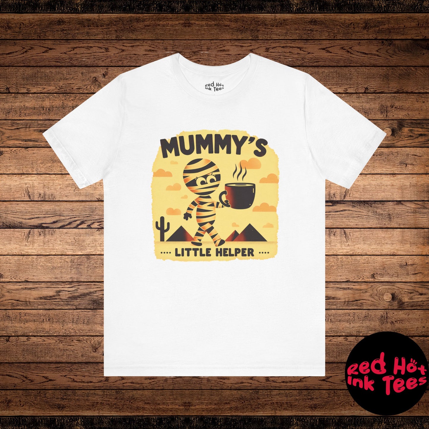 ☕ "Mummy's Little Helper" Cute Halloween Coffee T-Shirt 🧟‍♀️