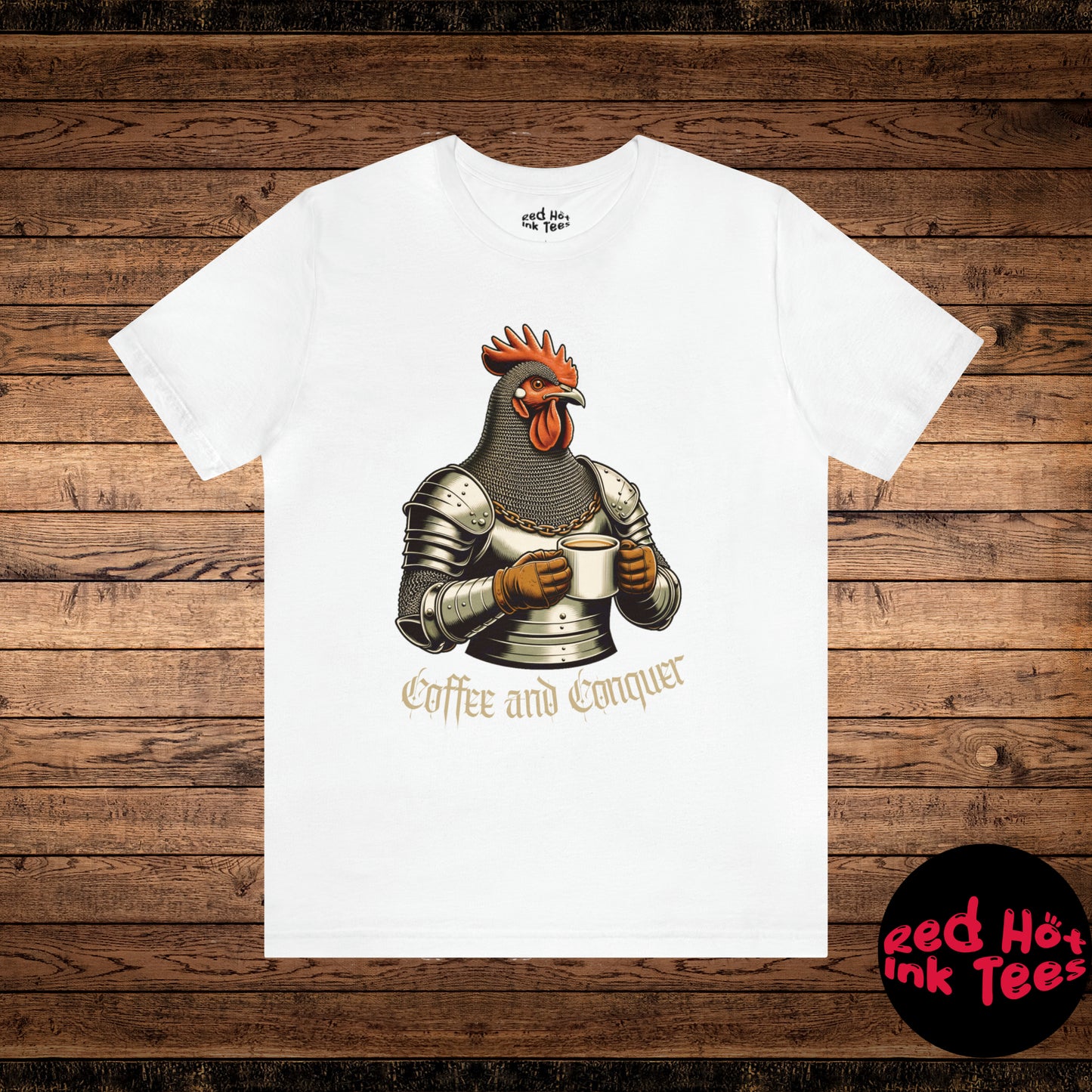 🐓 Coffee and Conquer Chicken Tee 🐓