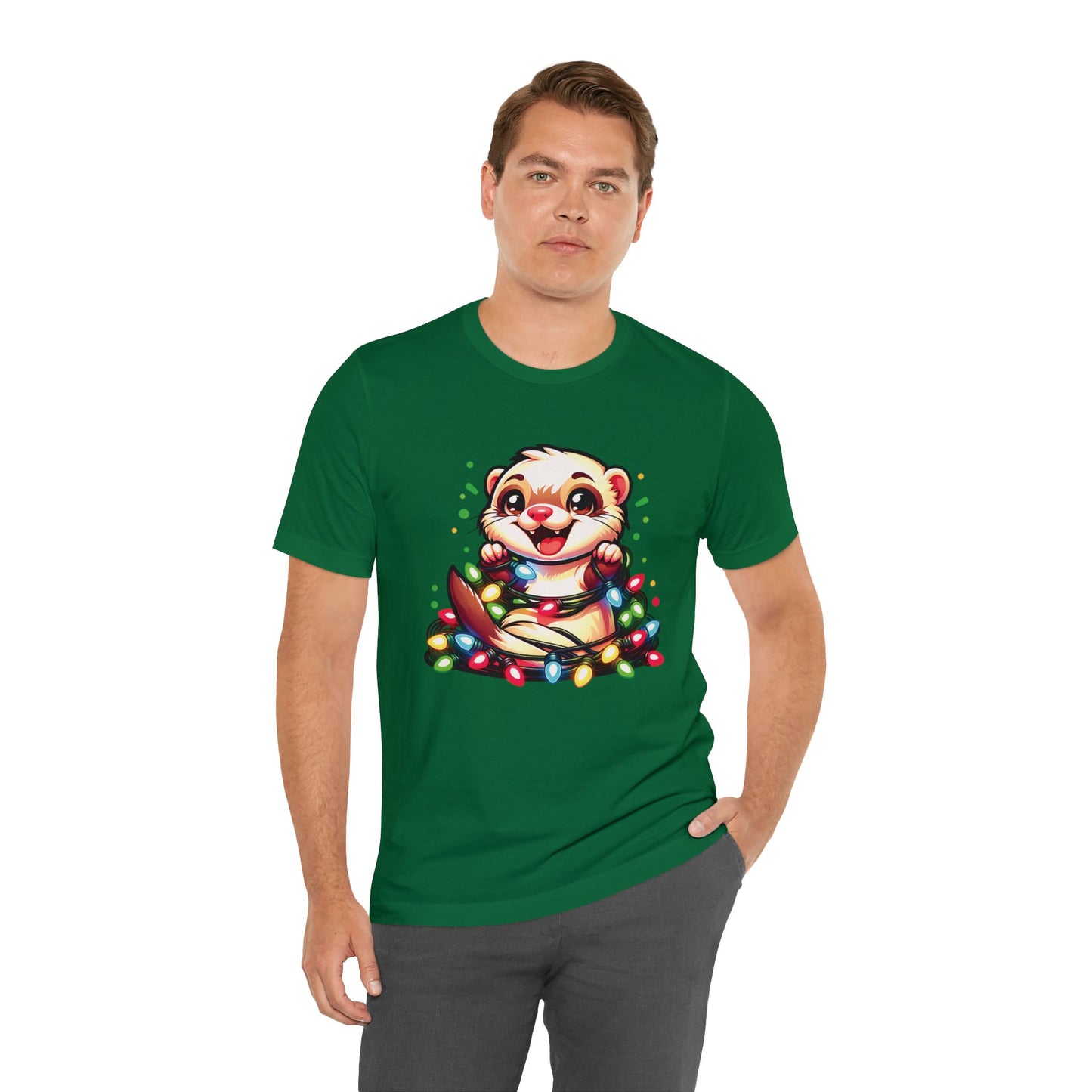 Ferret Christmas Entanglement Tee