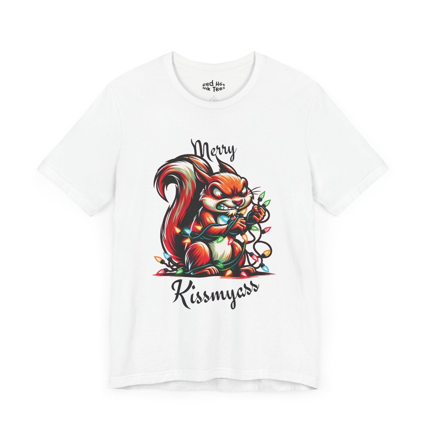 Merry Kissmyass Squirrel Tee