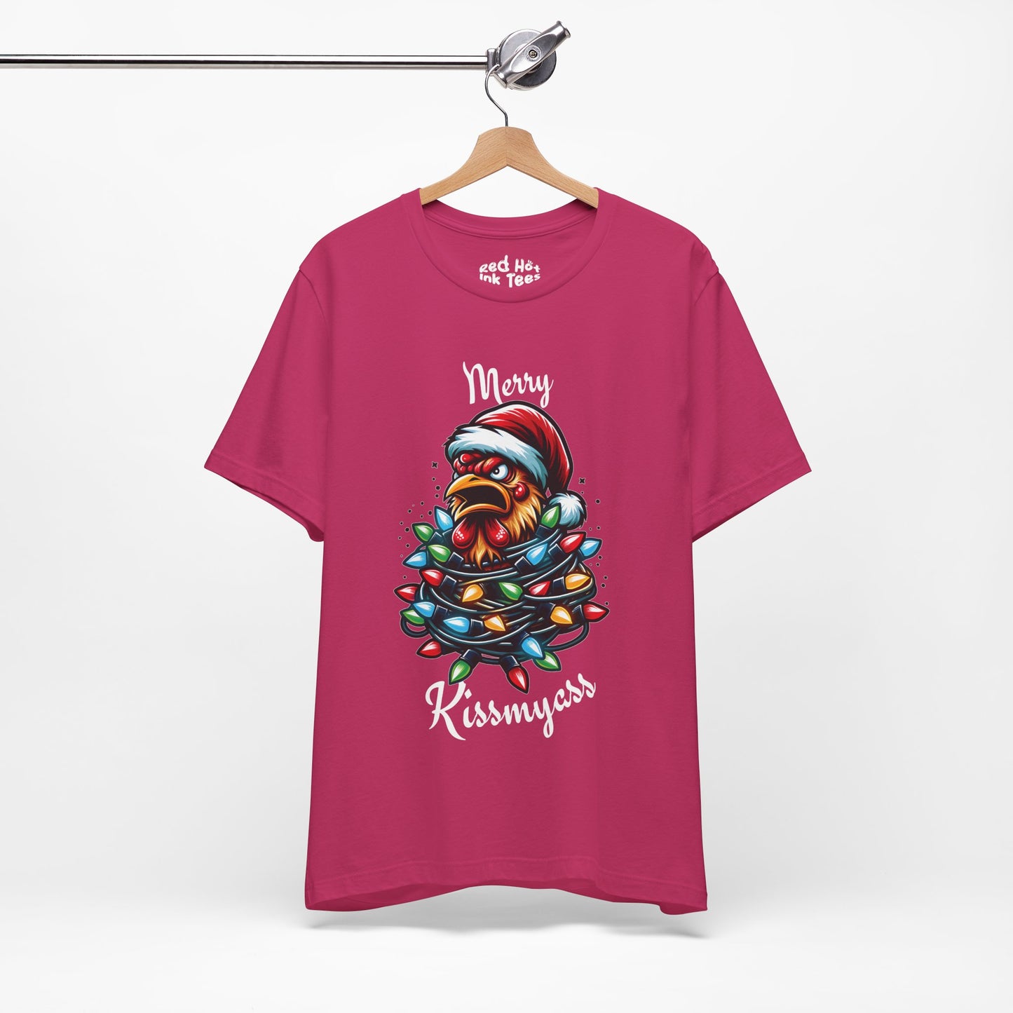 Merry Kissmyass Chicken Tee