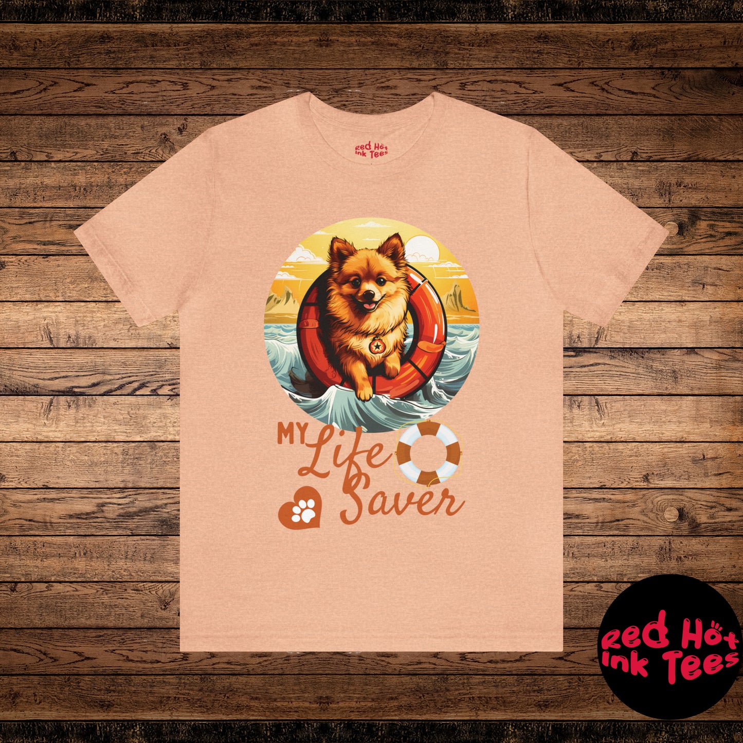 My Life Saver Pomeranian Dog Tee