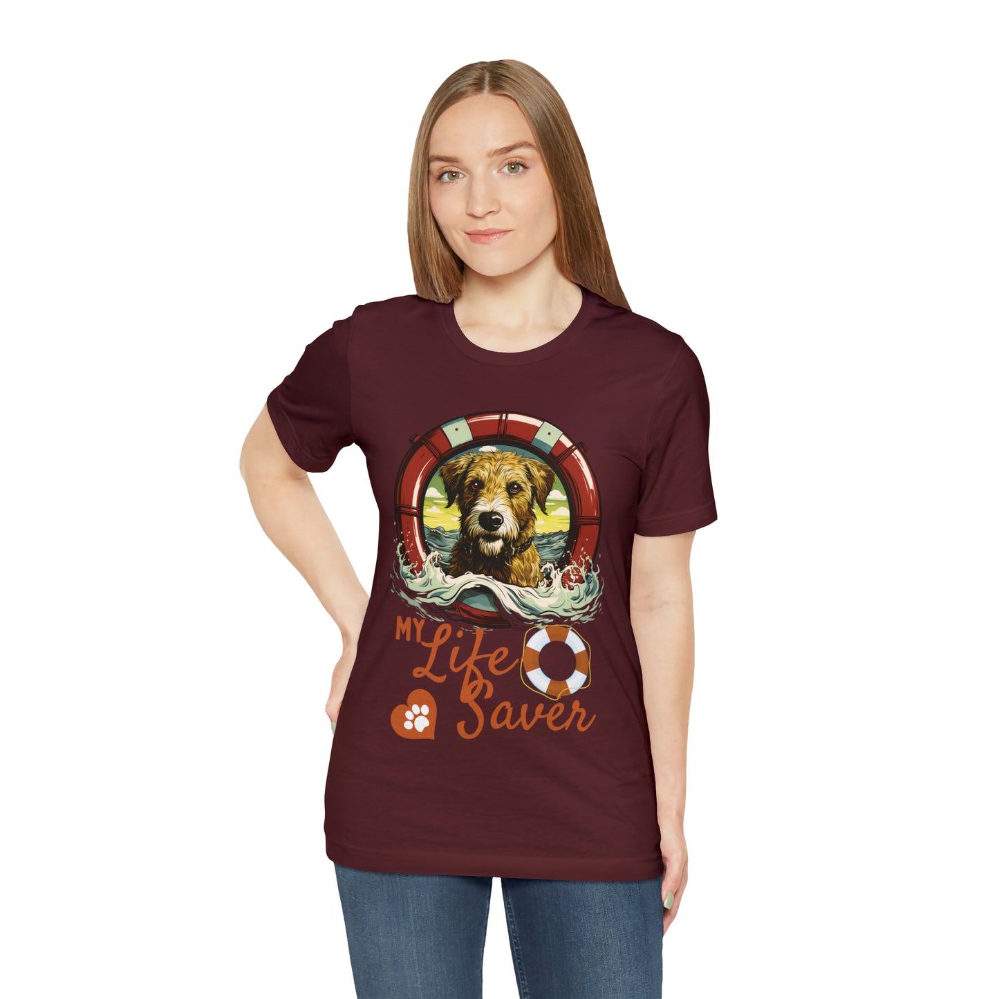 My Life Saver Irish Wolfhound Dog Tee