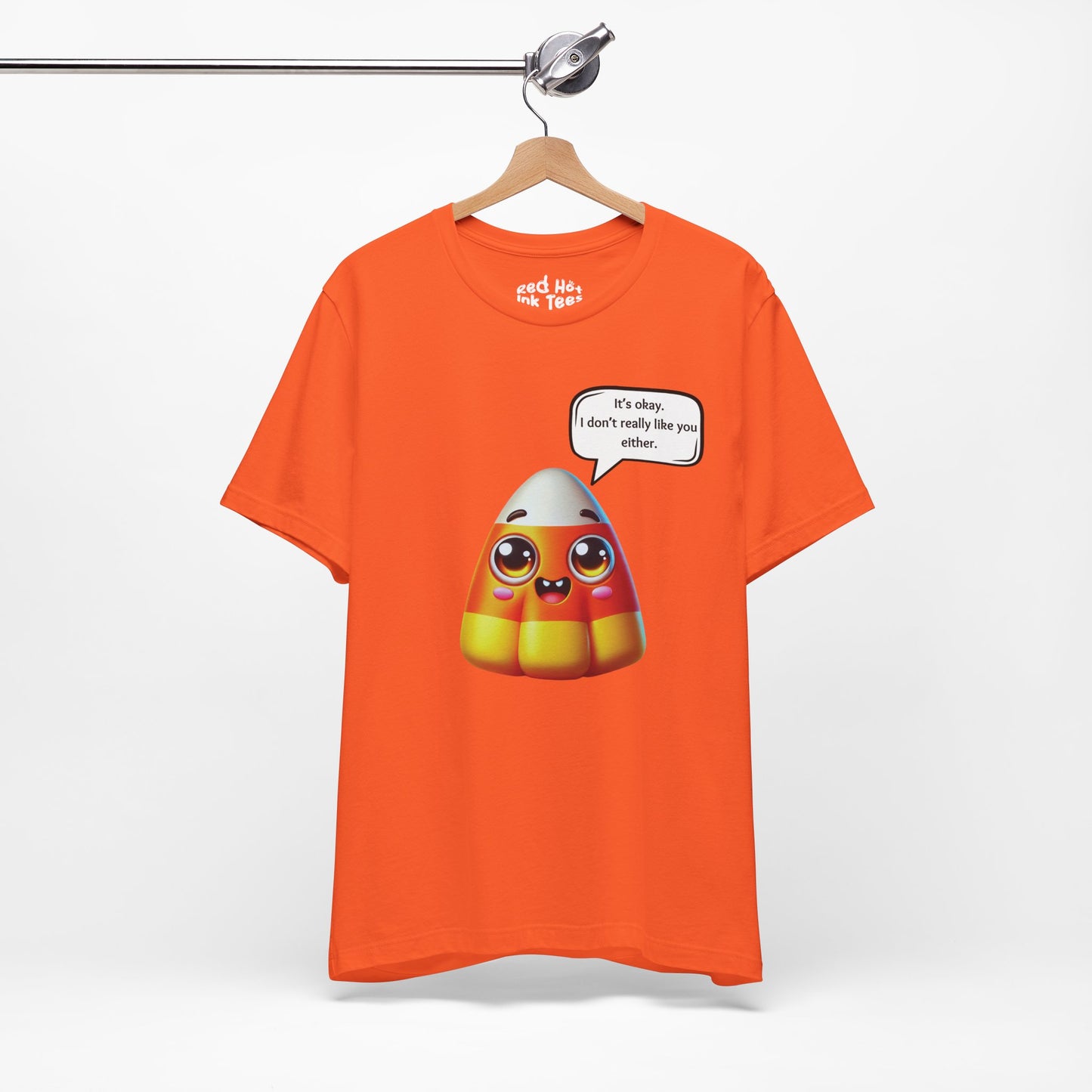 Cute Candy Corn With Attitude Tee - Funny Halloween Design