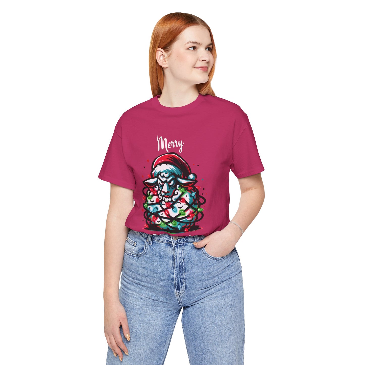 Merry Kissmyass Sheep Tee