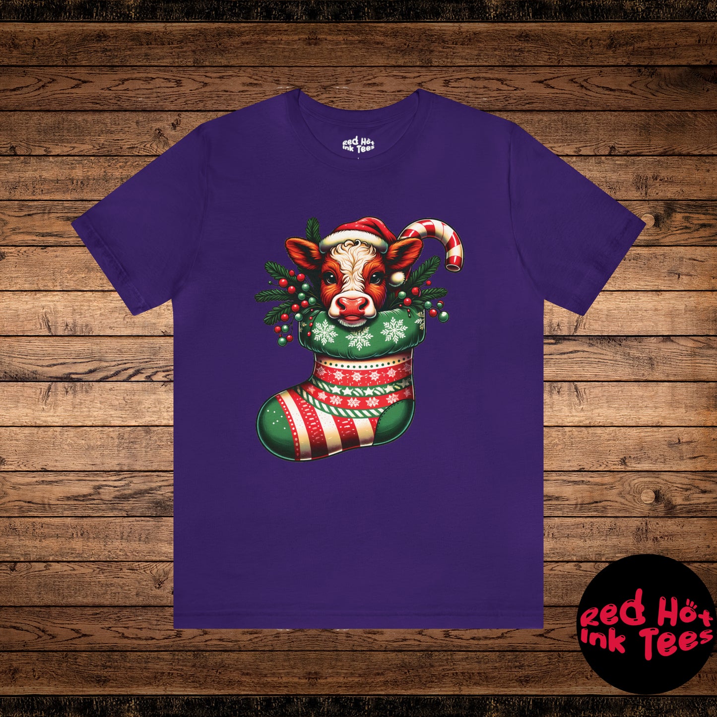 🐄 "Cow Stocking Tee" 🎄