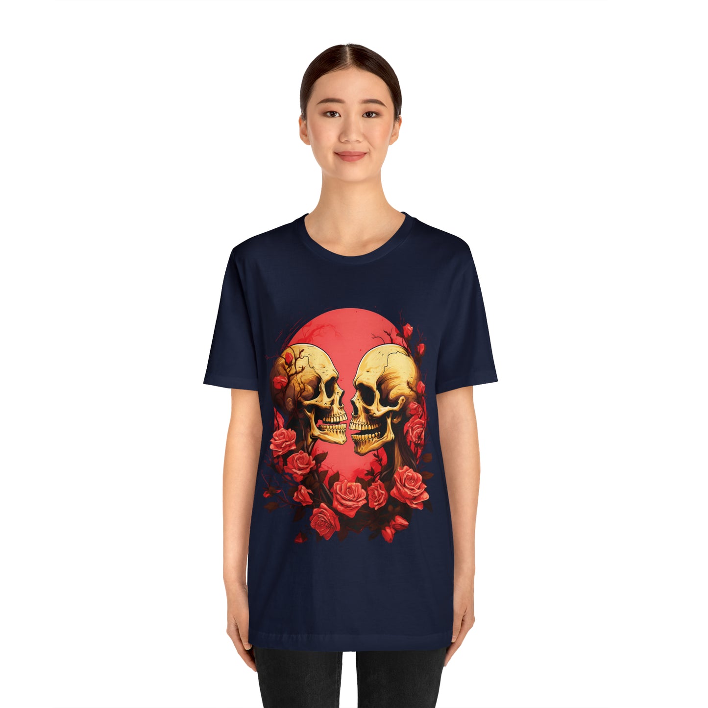 Skeletons' Serenade in Shades of Rose Tee