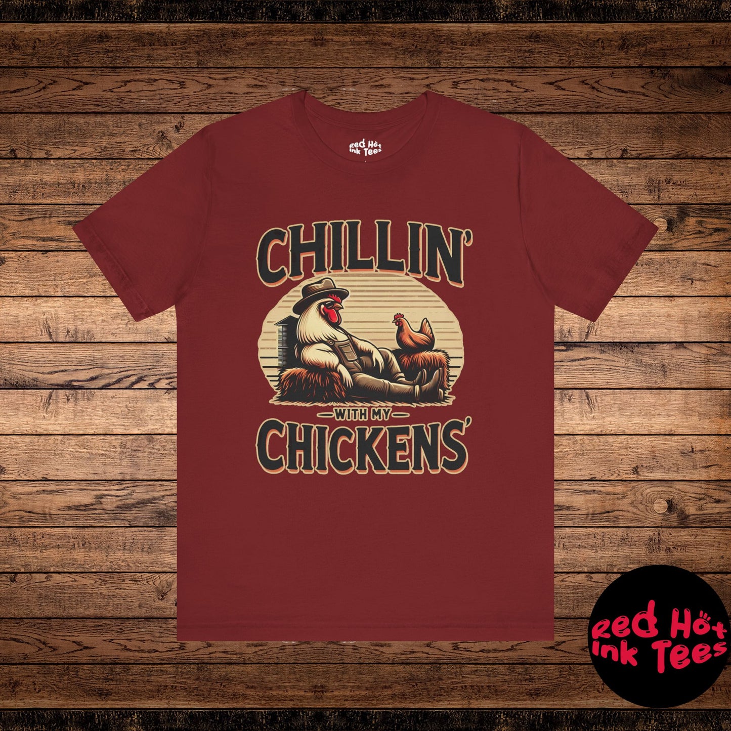 🐔 "Chillin' with My Chickens" Funny Rooster T-Shirt 🐓