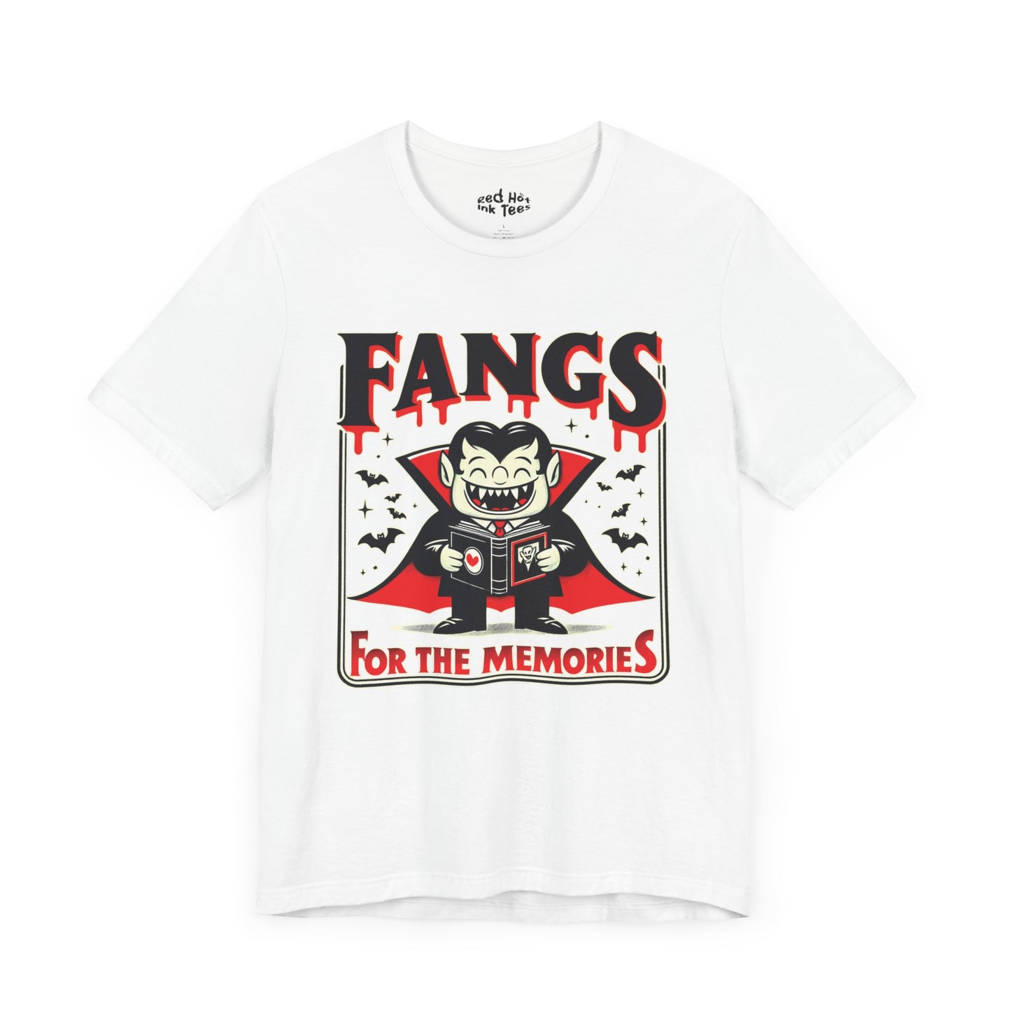 🧛‍♂️ "Fangs for the Memories" Funny Vampire Halloween T-Shirt 🦇