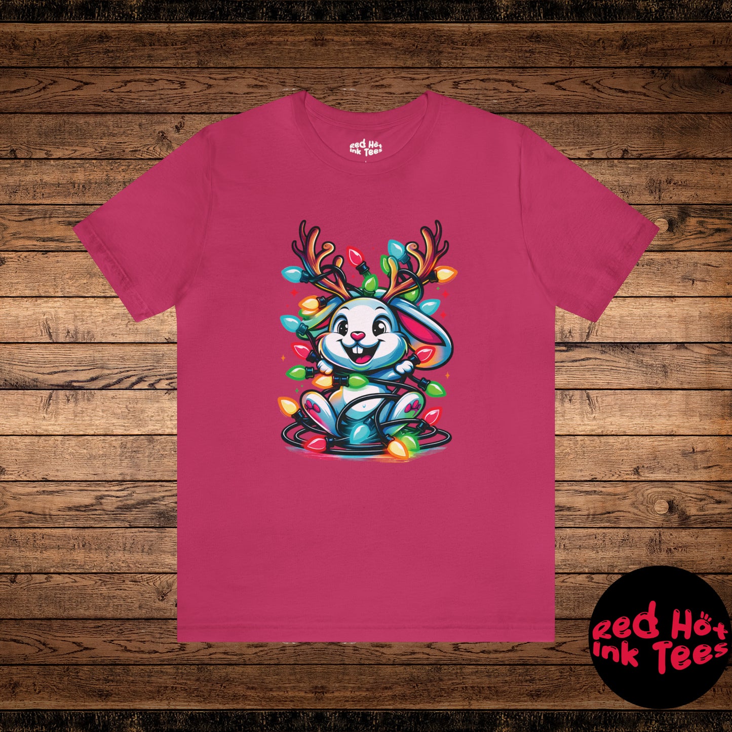 Jackalope Christmas Entanglement Tee