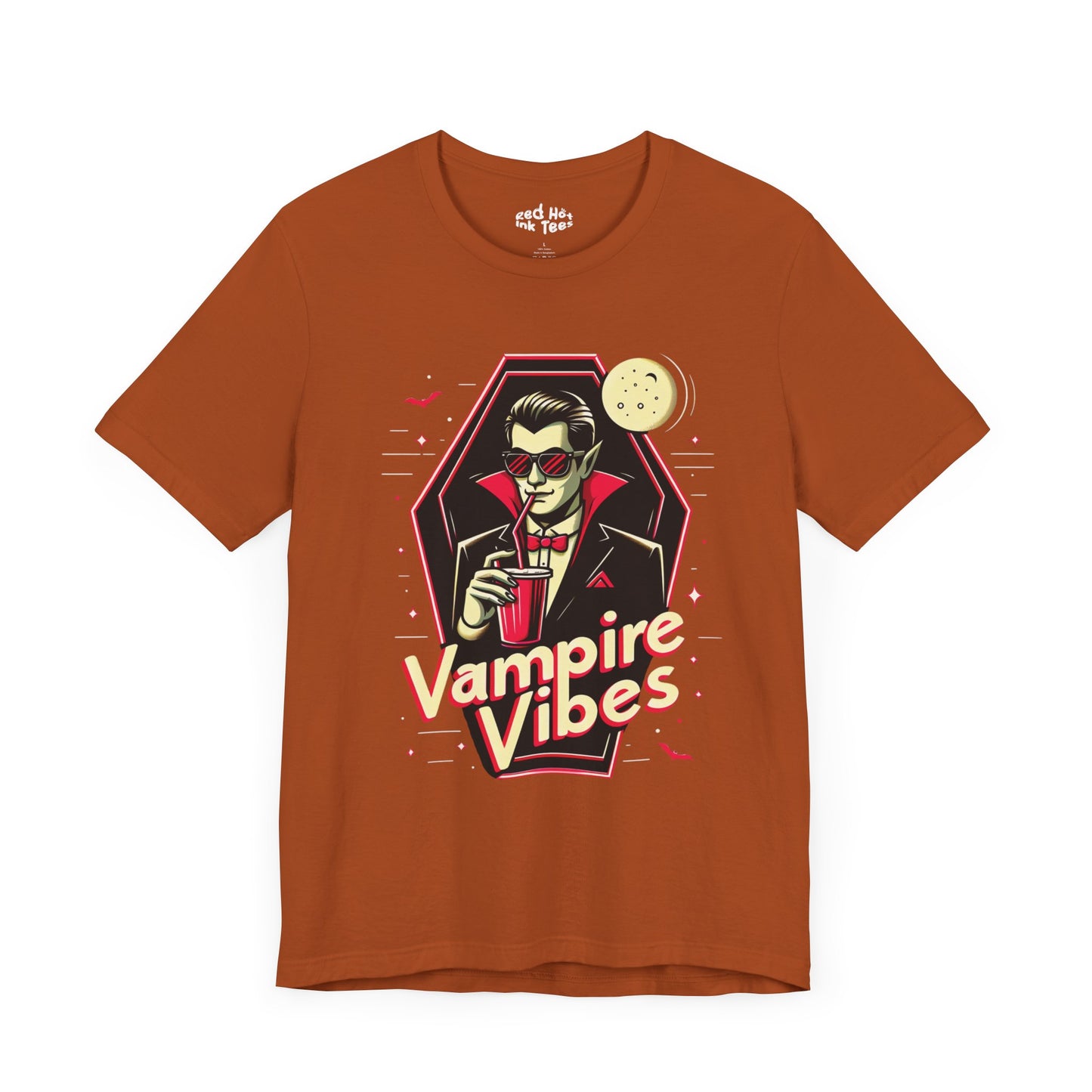 🦇 "Vampire Vibes" Cool Halloween T-Shirt 🩸