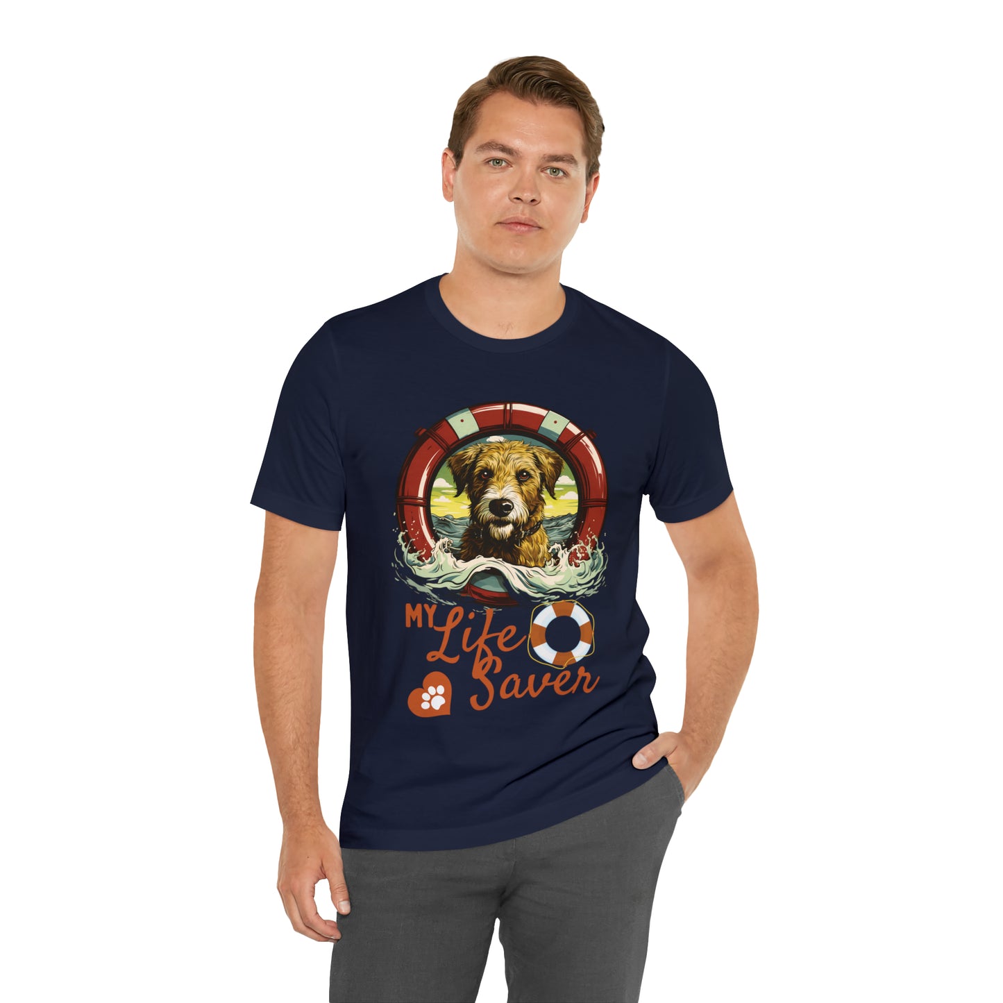 My Life Saver Irish Wolfhound Dog Tee