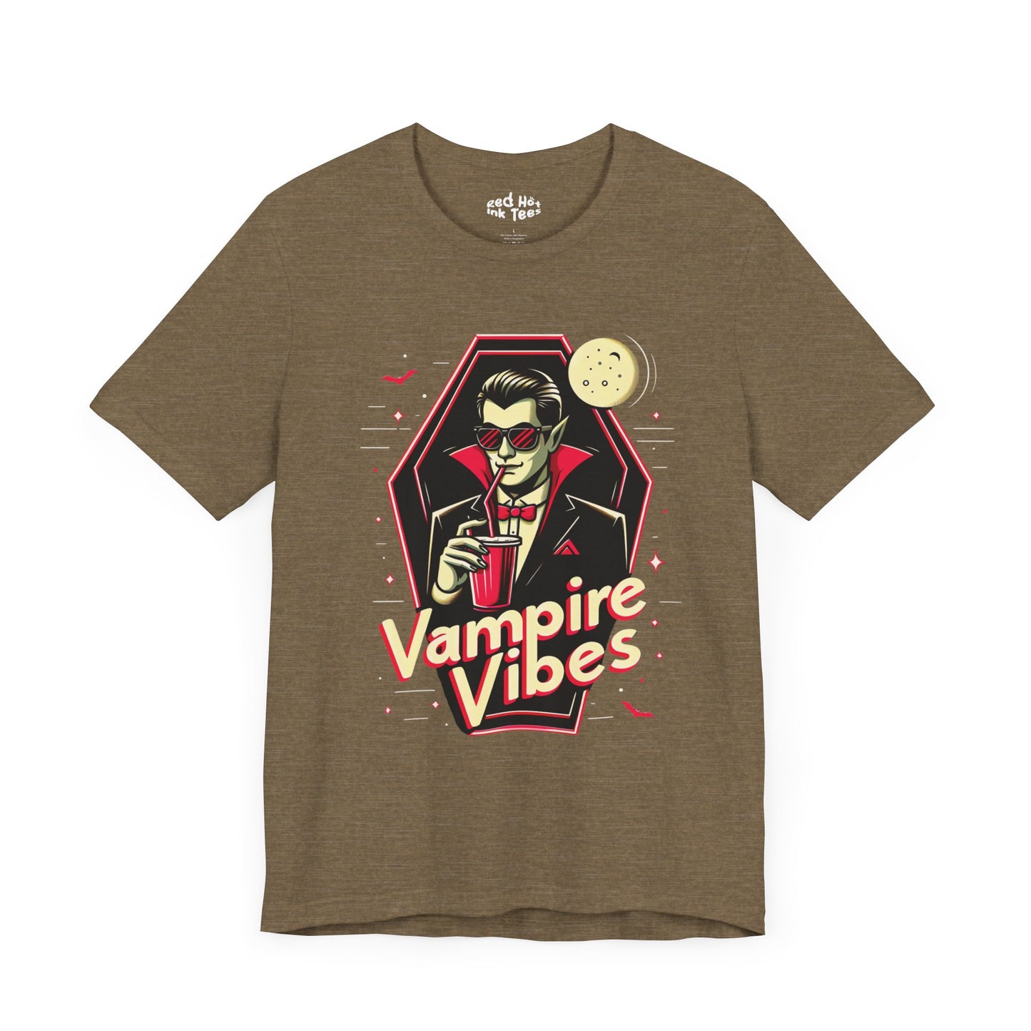 🦇 "Vampire Vibes" Cool Halloween T-Shirt 🩸