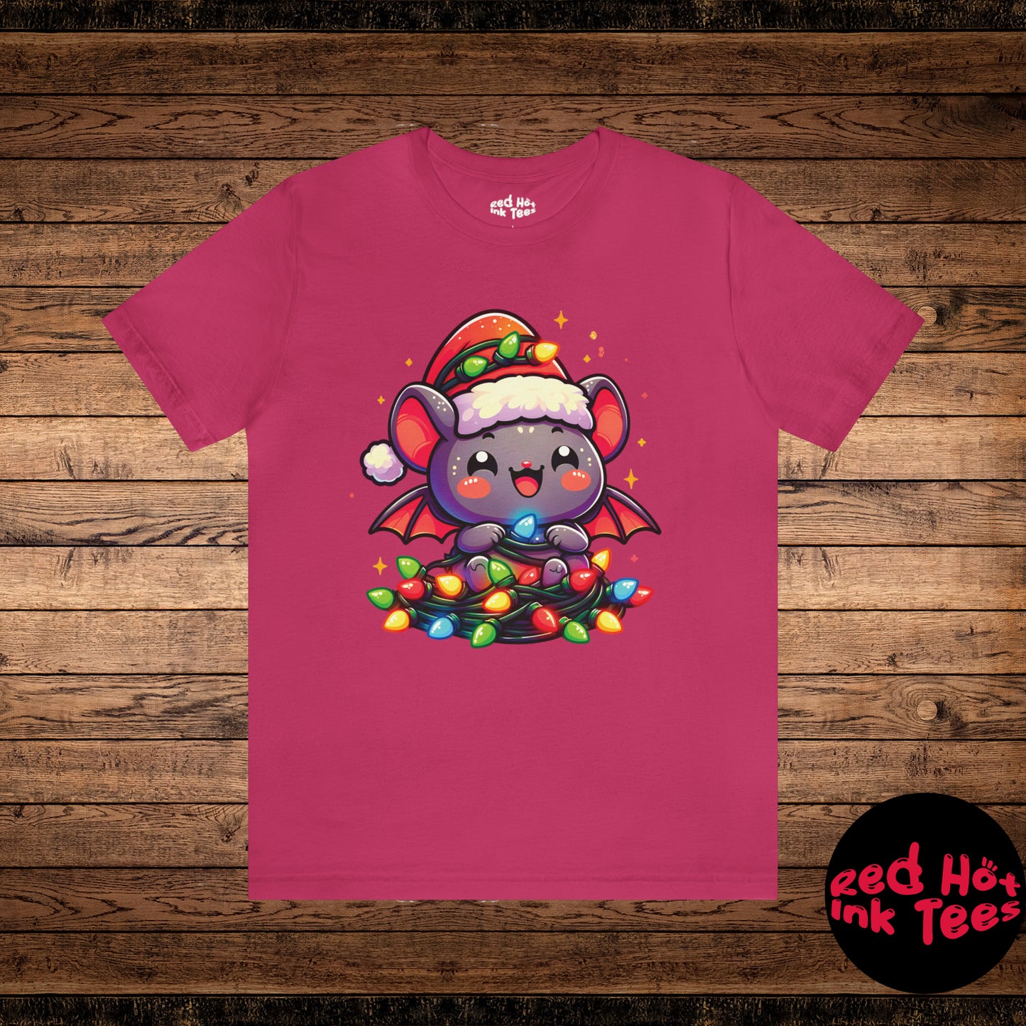 Bat Christmas Entanglement Tee