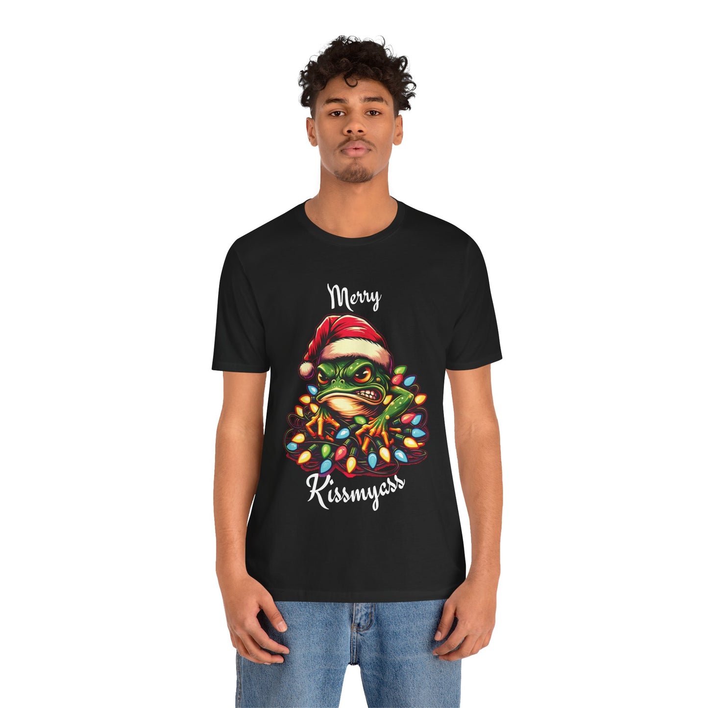 Merry Kissmyass Frog Tee