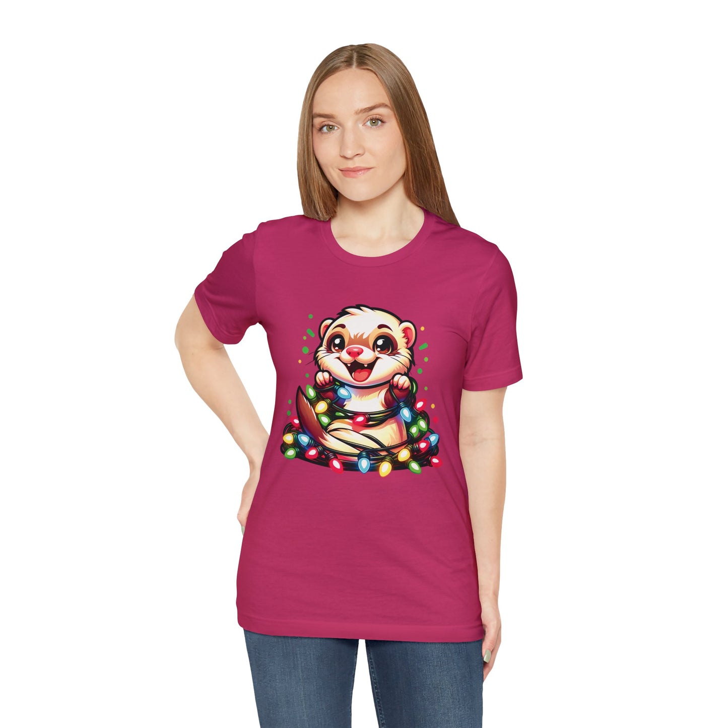 Ferret Christmas Entanglement Tee