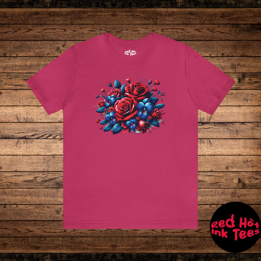 🌹💙 "Roses Are Red, Violets Are Blue 2" Tee 🌷🌼