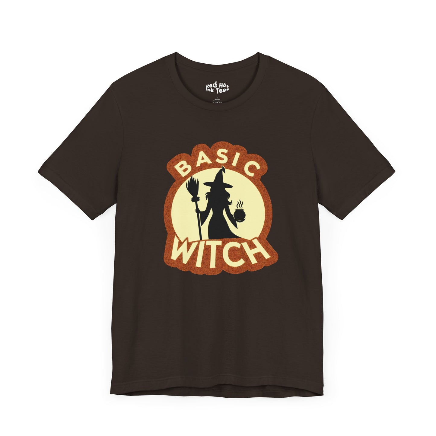 🧙‍♀️☕ "Basic Witch" Funny Halloween Coffee T-Shirt 🎃✨