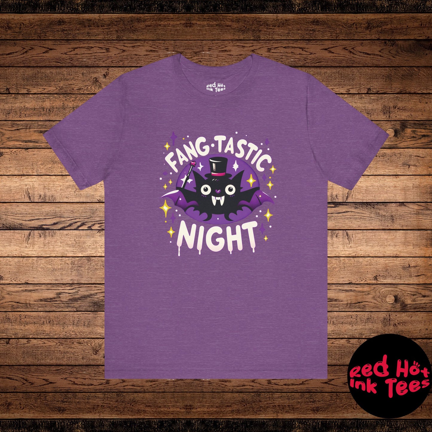 🦇 "Fang-Tastic Night" Cute Halloween Bat T-Shirt 🎃