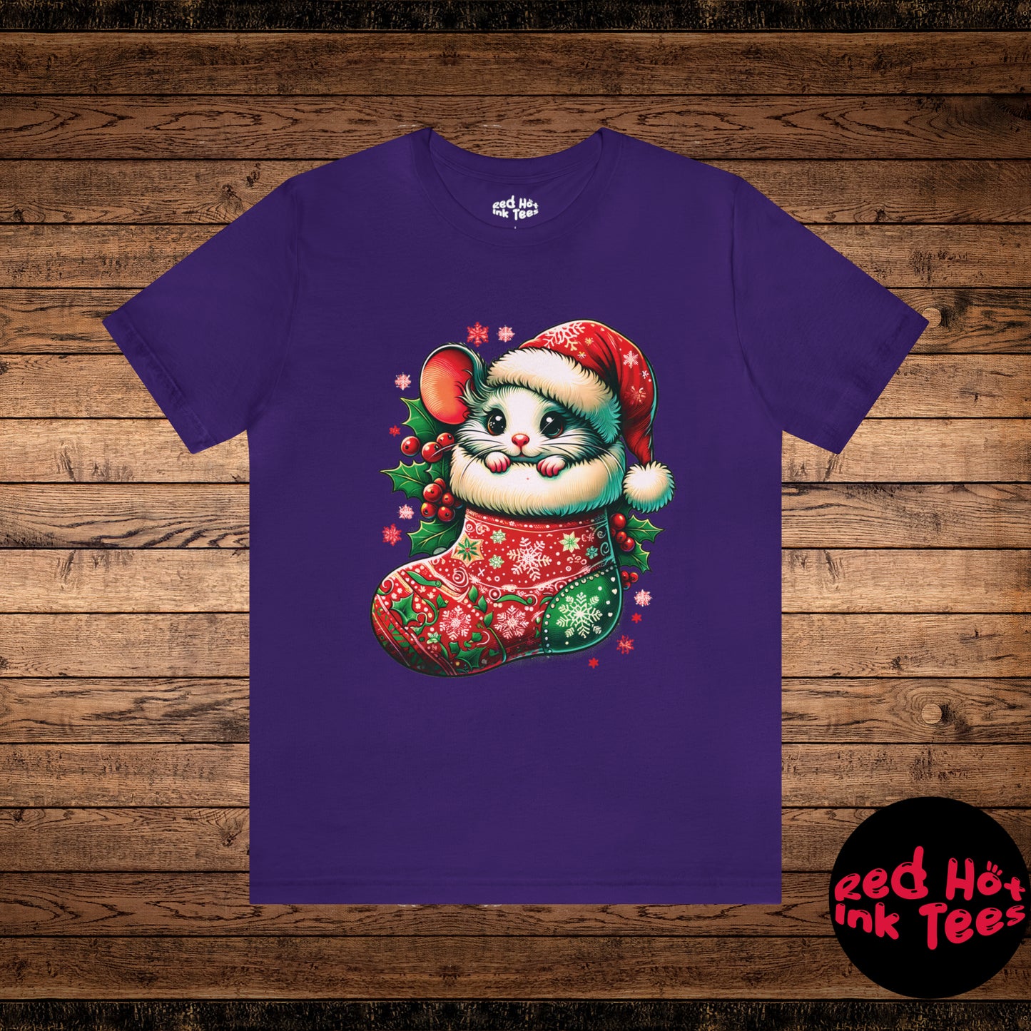 🐭 "Mouse Stocking Tee" 🎄