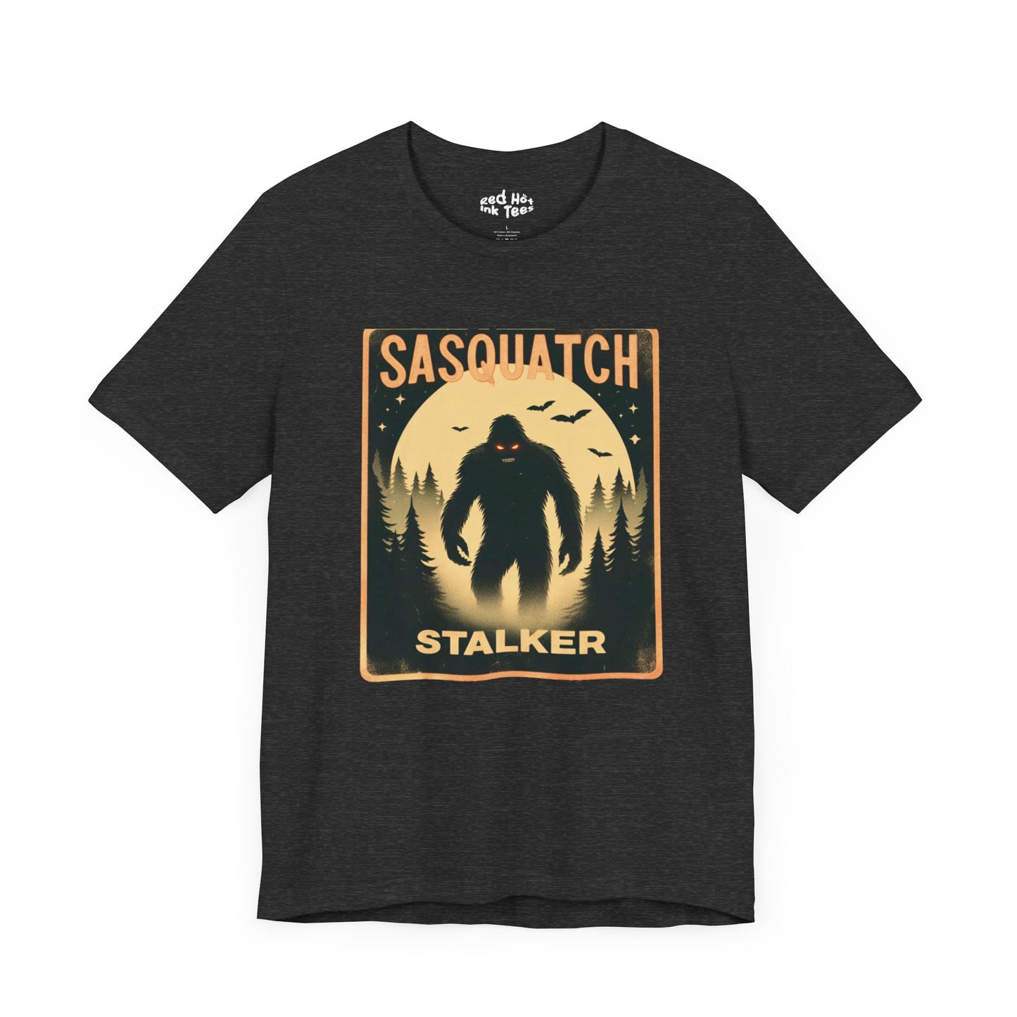 🦶🌕 "Sasquatch Stalker" Vintage Halloween Forest T-Shirt 🌲✨