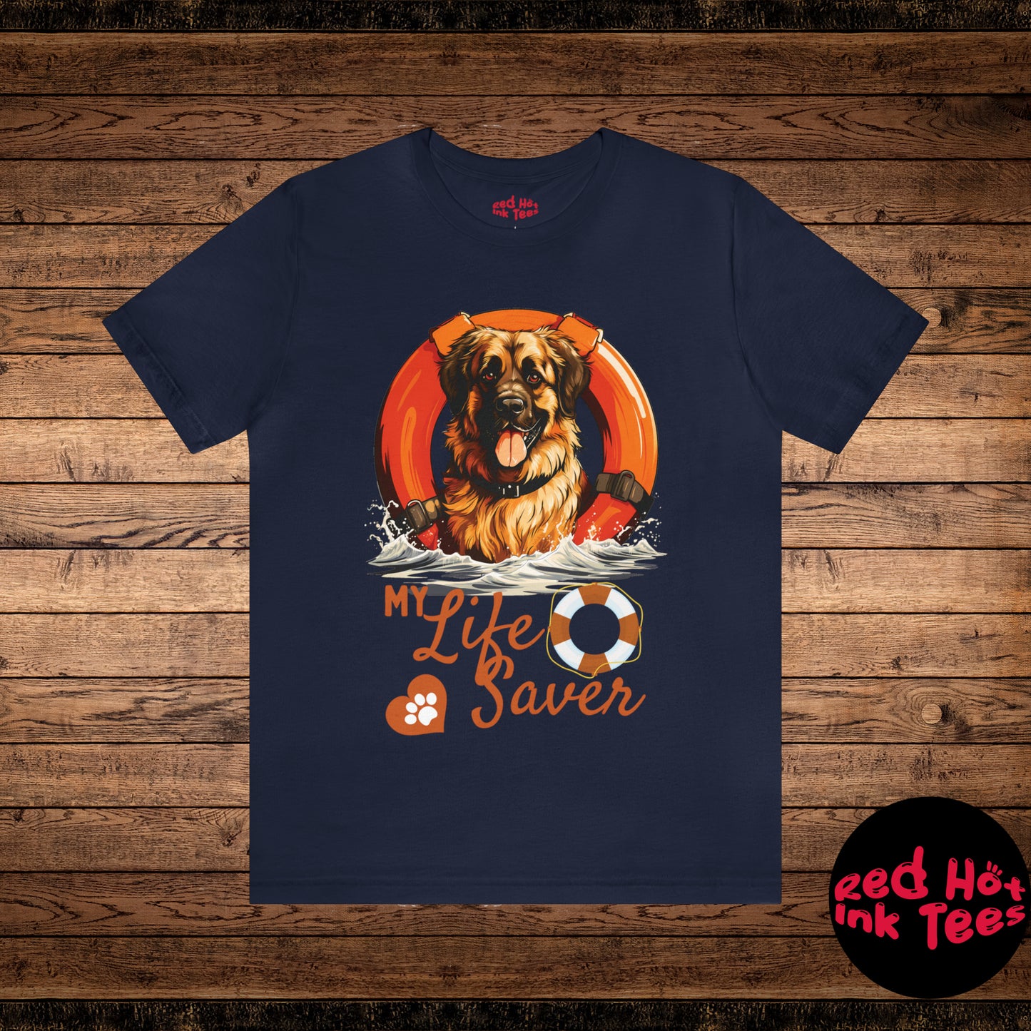 My Life Saver Leonberger Dog Tee