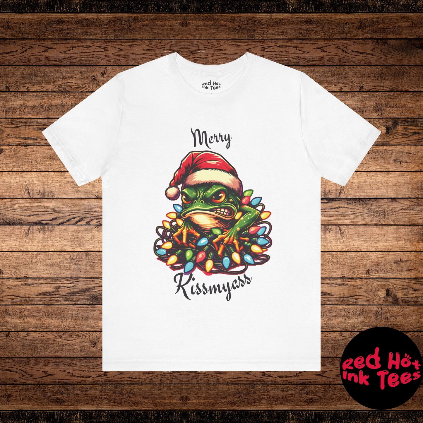 Merry Kissmyass Frog Tee