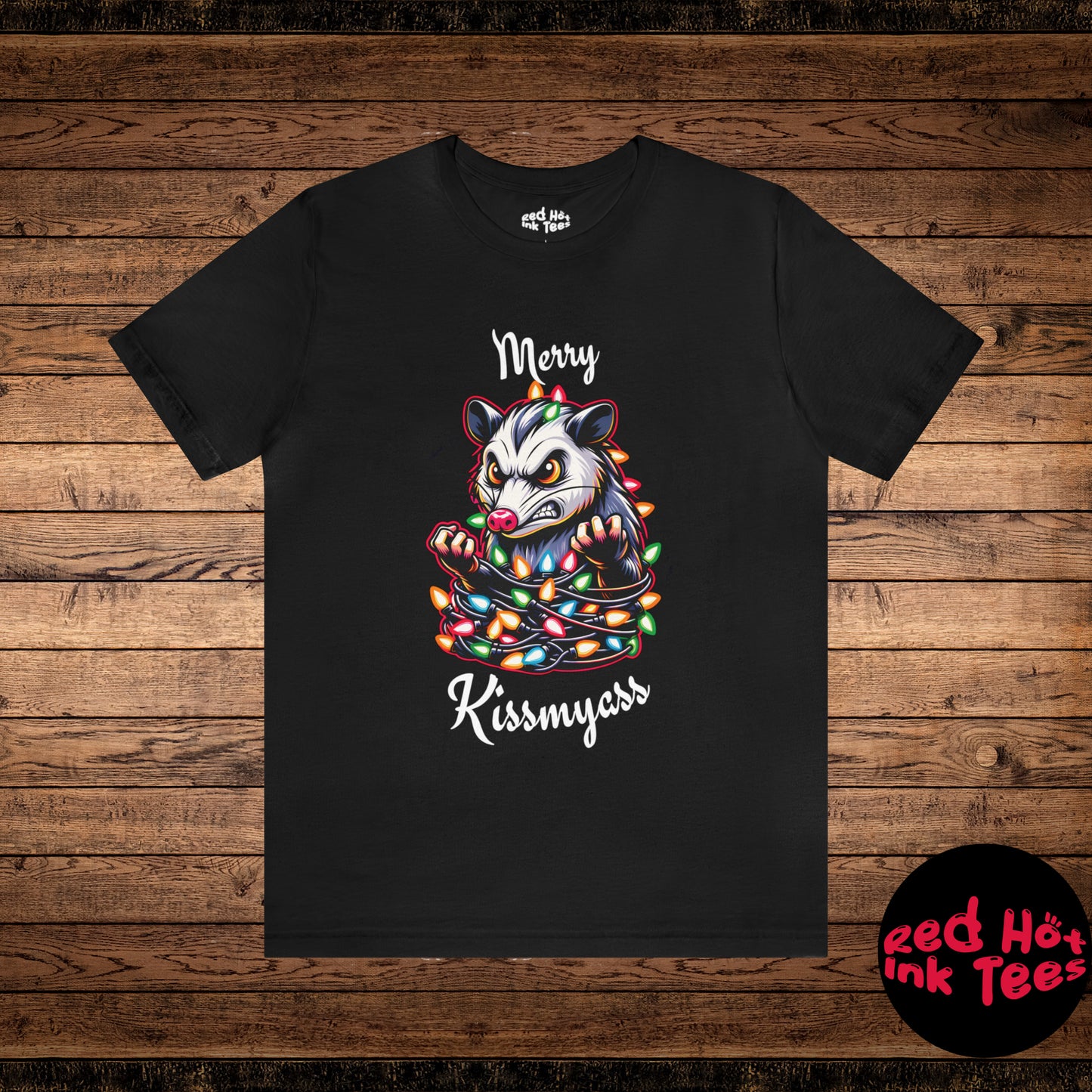 Merry Kissmyass Opossum Tee