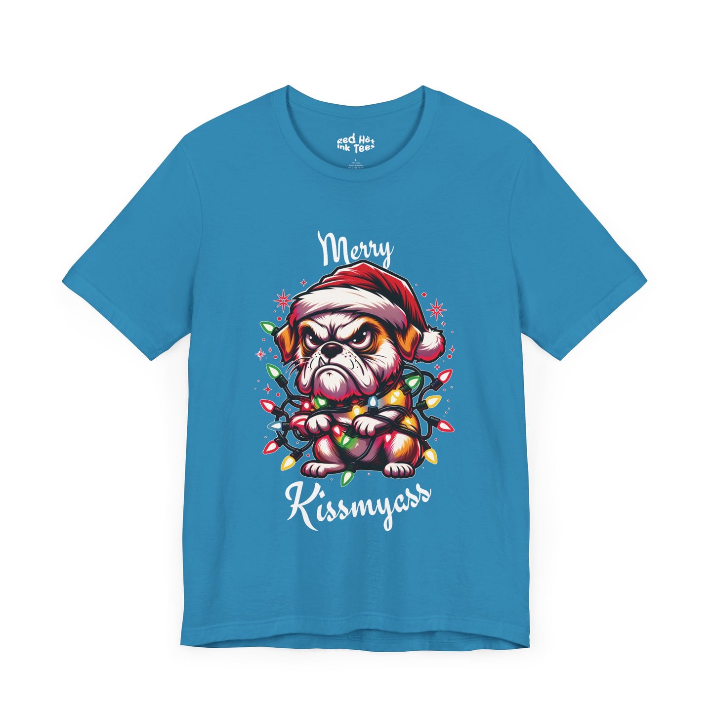 Merry Kissmyass Dog Tee