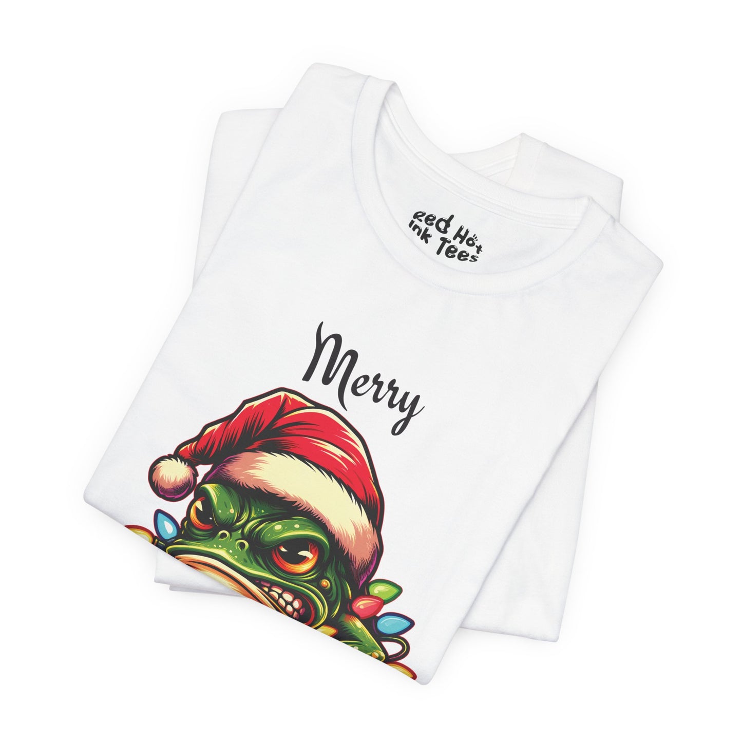 Merry Kissmyass Frog Tee