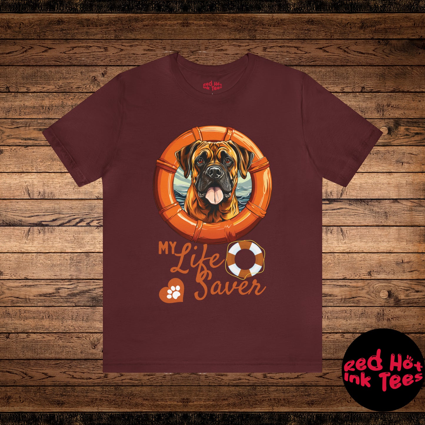 My Life Saver Bullmastiff Dog Tee