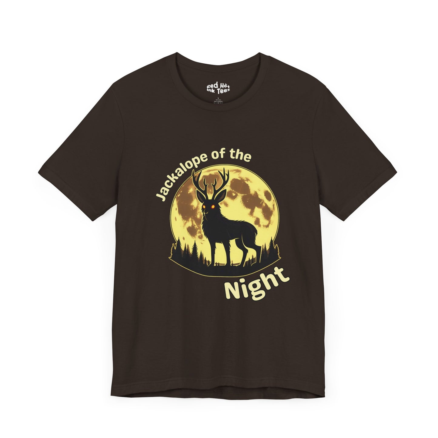 🌕🦌 "Jackalope of the Night" Mysterious Halloween T-Shirt 🌕🖤