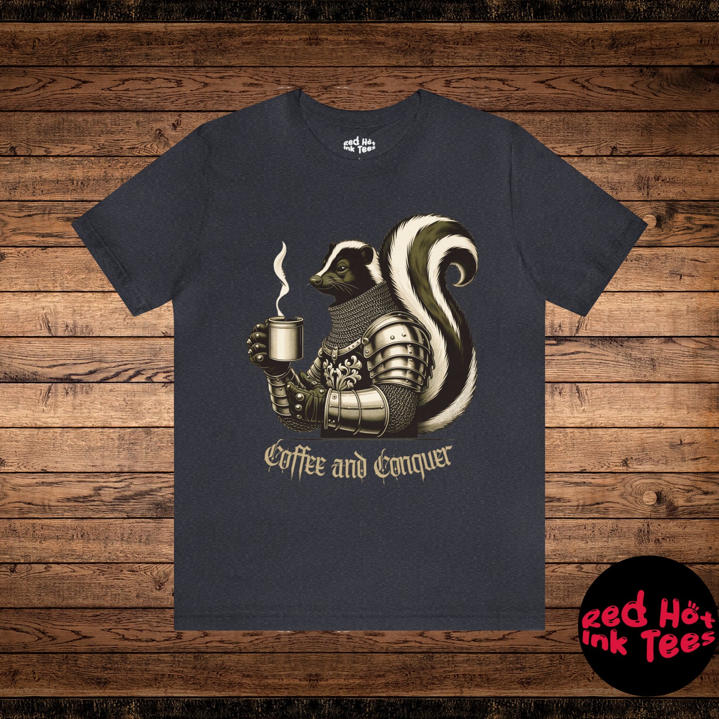 🦨 Coffee and Conquer Skunk Tee 🦨