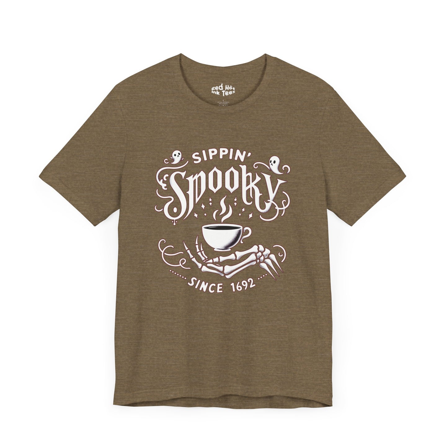 ☕ "Sippin' Spooky Since 1692" Halloween Coffee T-Shirt 💀🎃