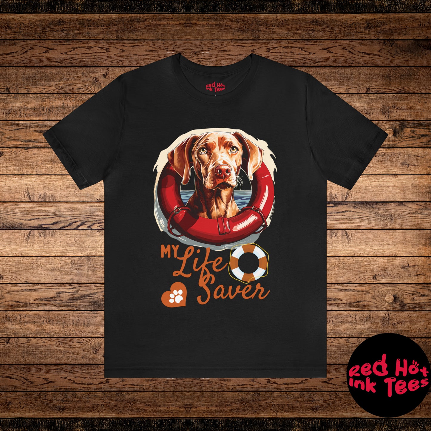 My Life Saver Weimaraner Dog Tee