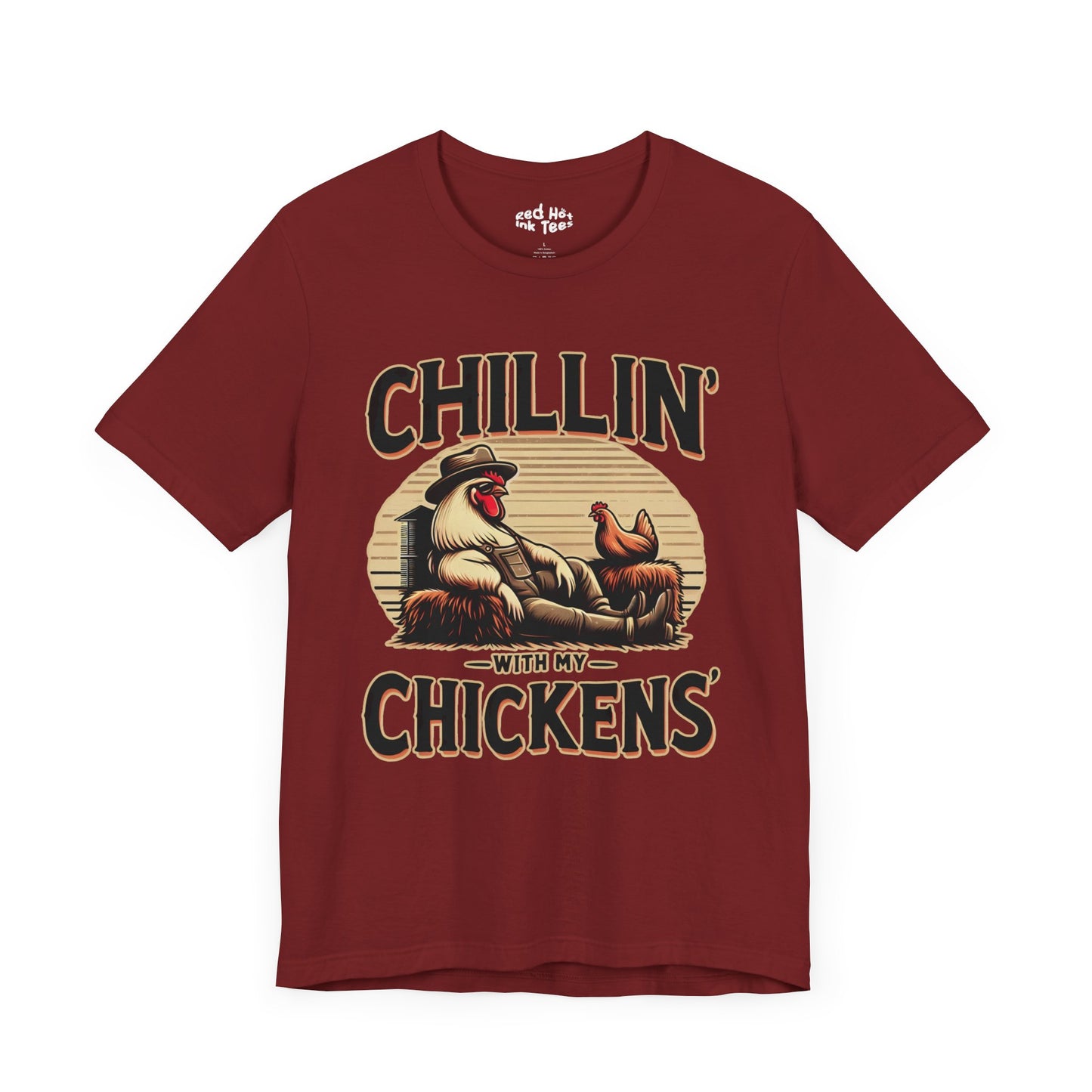 🐔 "Chillin' with My Chickens" Funny Rooster T-Shirt 🐓