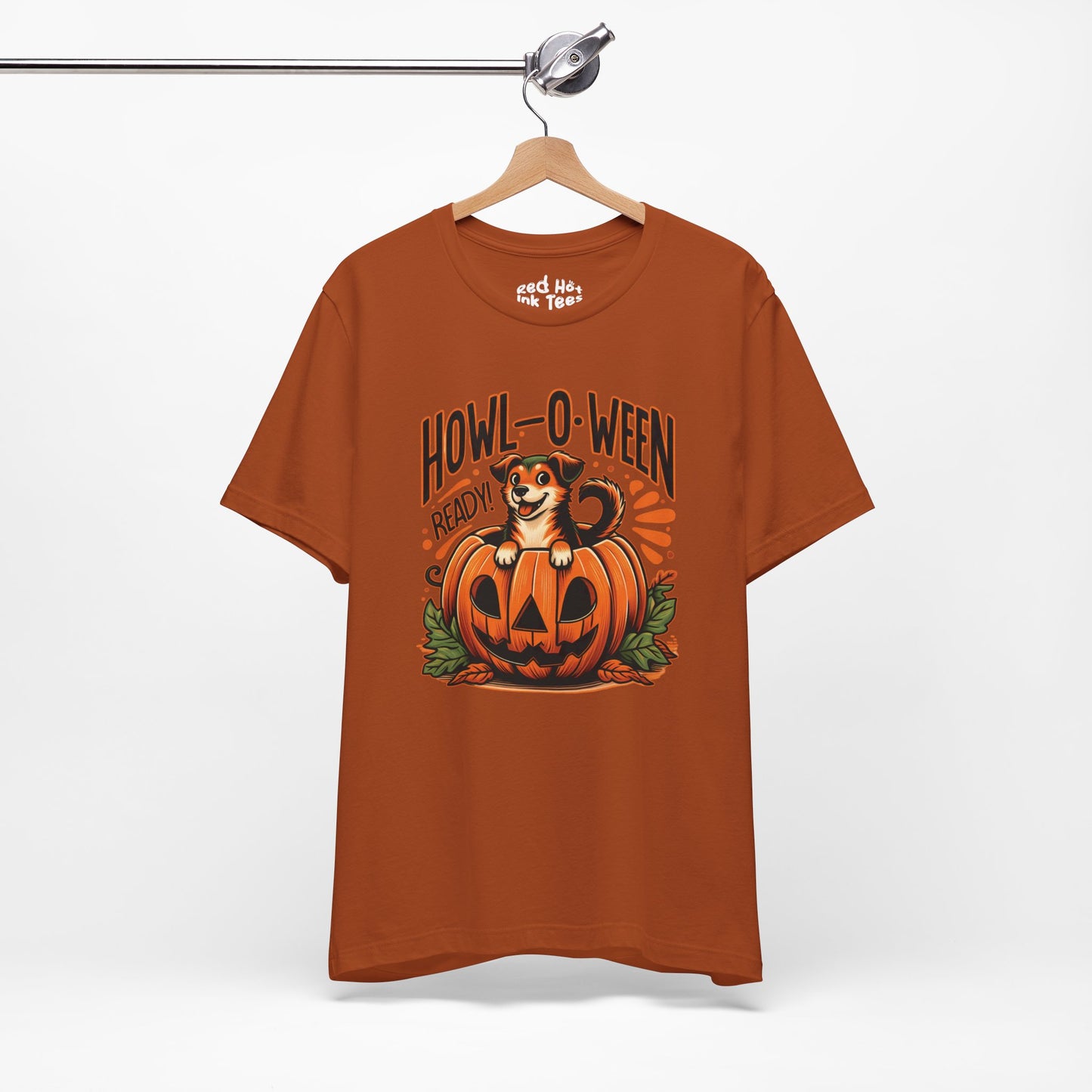 🐶🎃 "Howl-O-Ween Ready" Cute Halloween Dog and Pumpkin T-Shirt 🎃🐾