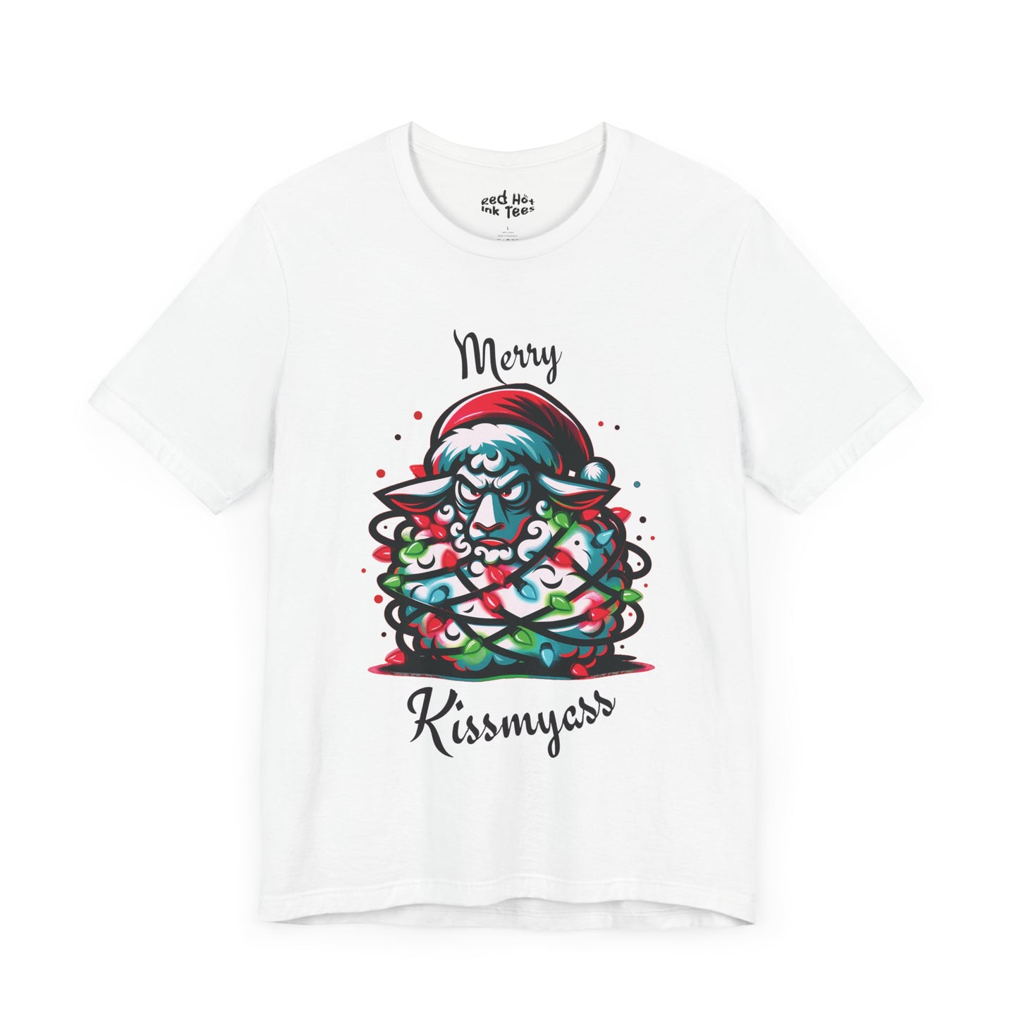 Merry Kissmyass Sheep Tee