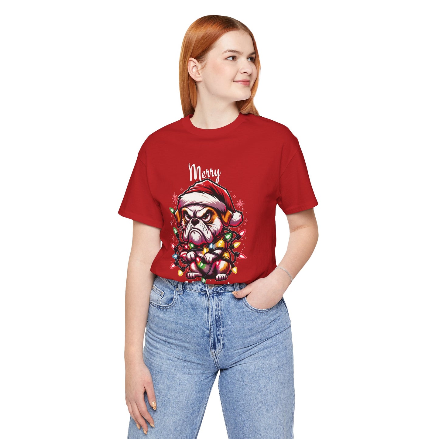 Merry Kissmyass Dog Tee