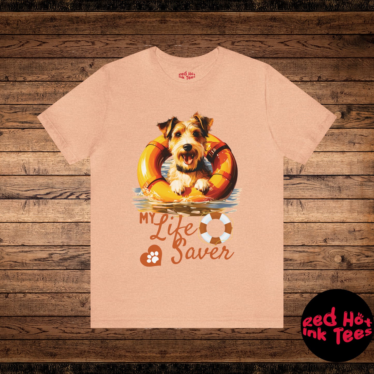 My Life Saver Wire Fox Terrier Dog Tee