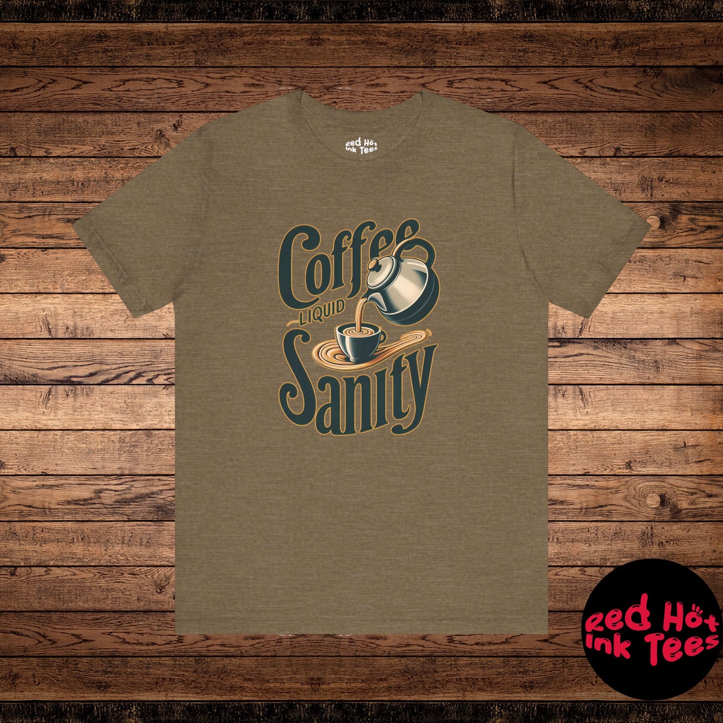 ☕ "Coffee: Liquid Sanity" Retro Coffee T-Shirt ☕