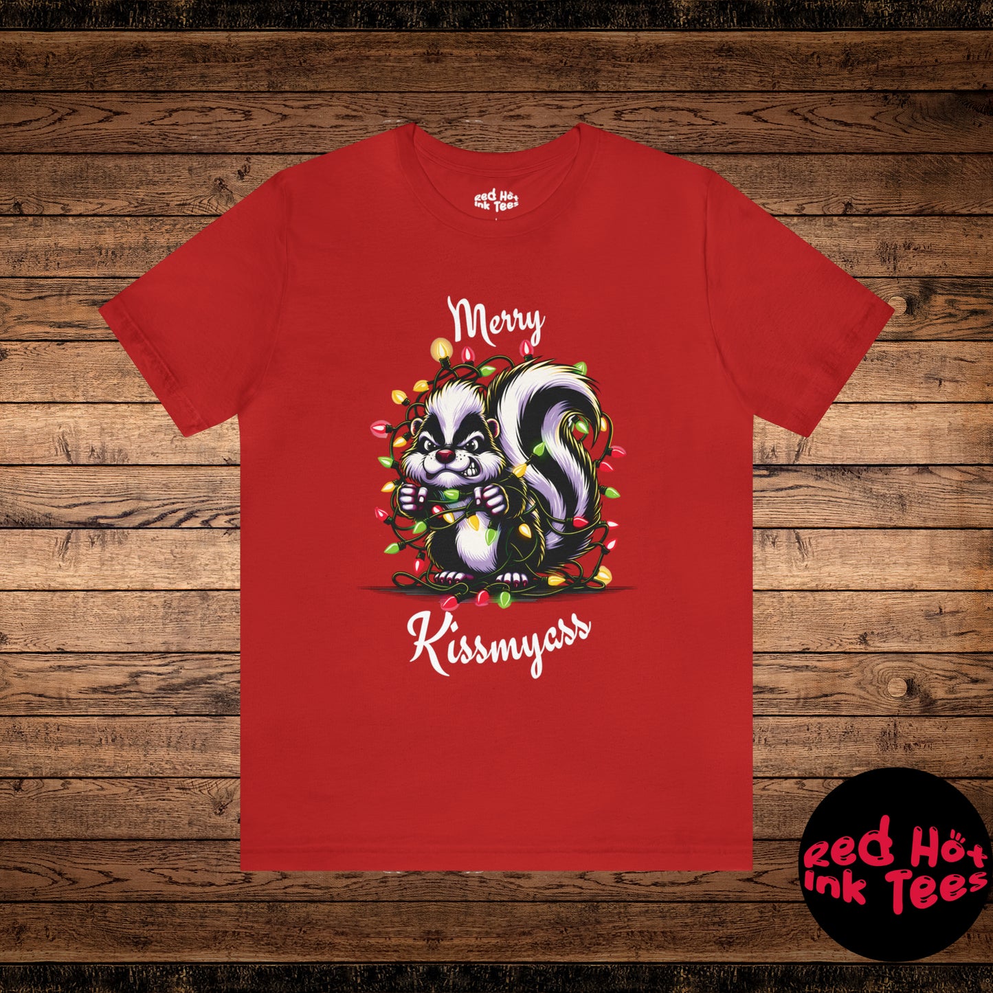 Merry Kissmyass Skunk Tee