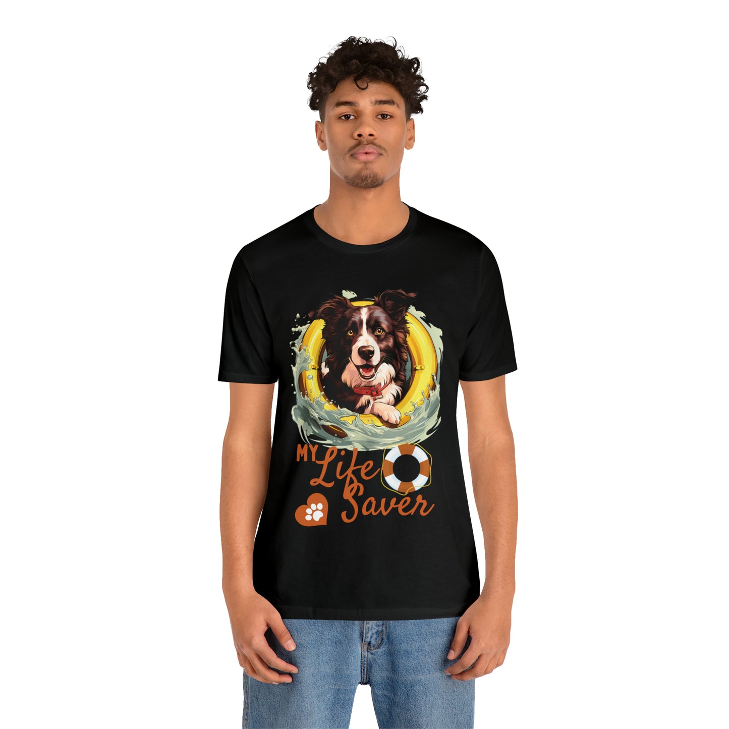 My Life Saver Border Collie Dog Tee