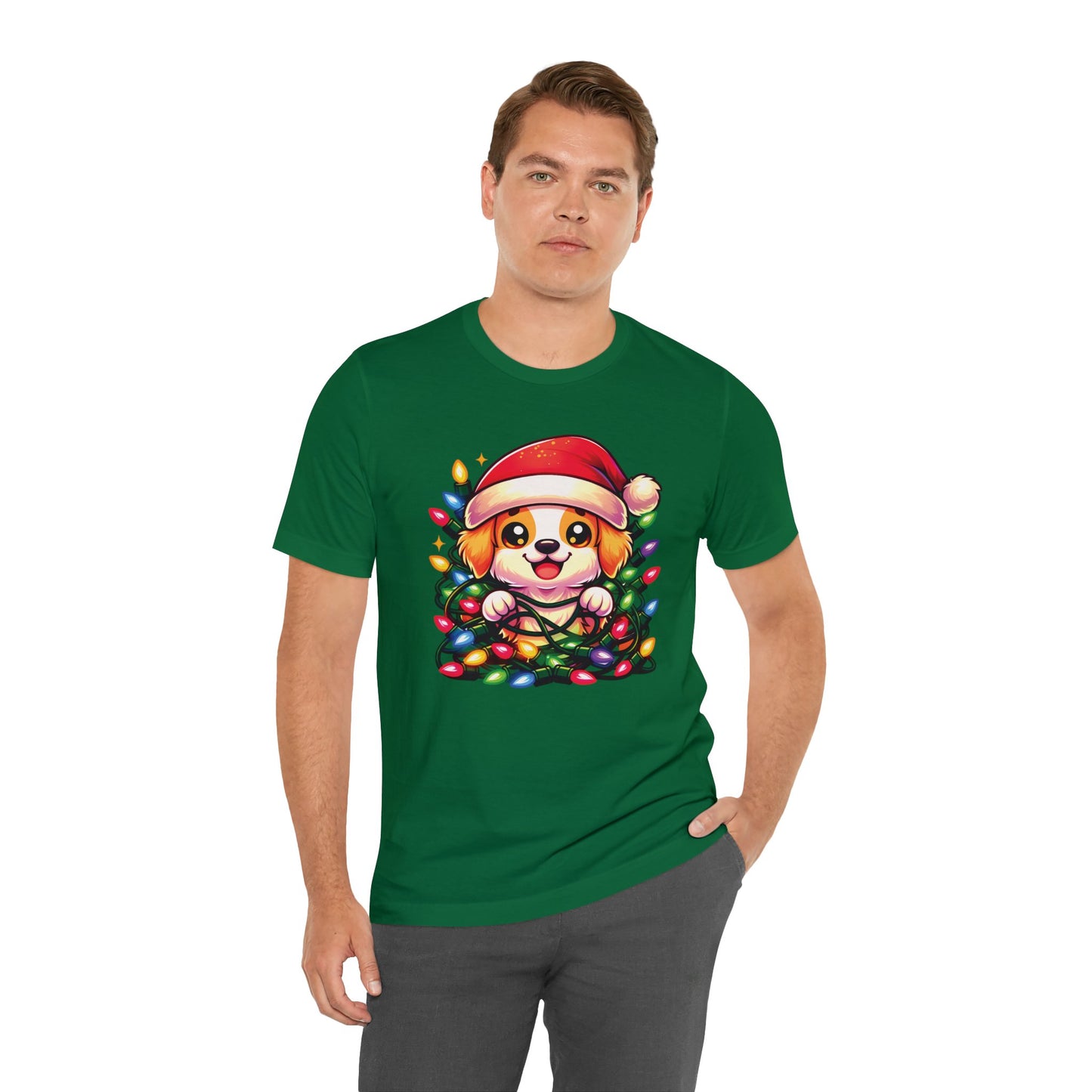 Dog Christmas Entanglement Tee