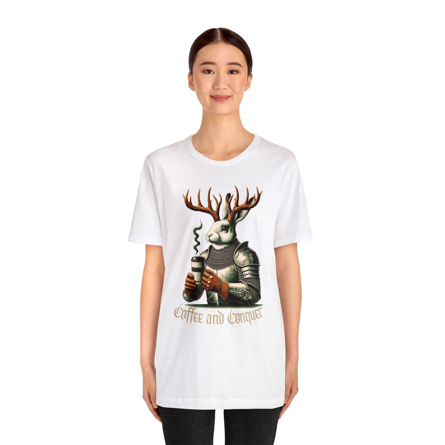 🐇🦌 Coffee and Conquer Jackalope Tee 🐇🦌