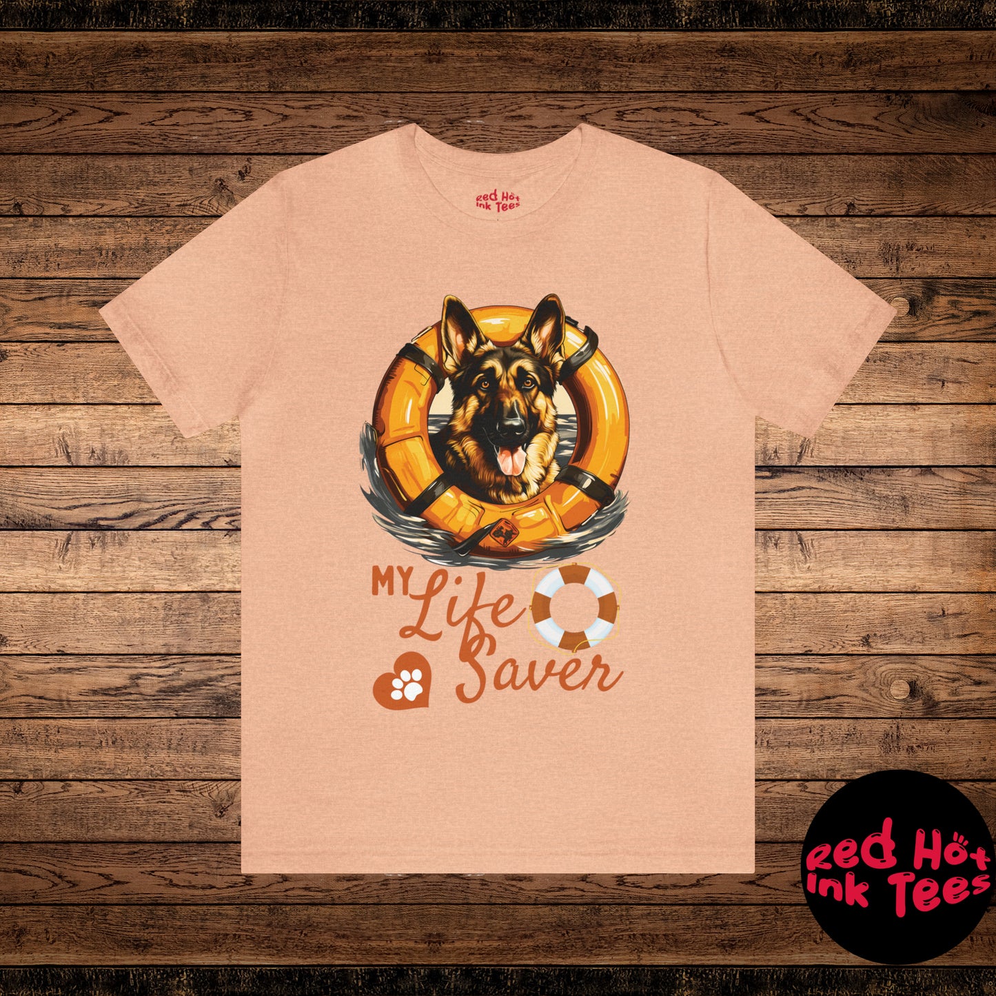 My Life Saver German Shepherd Dog Tee